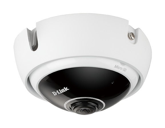 CAMERA IP D-Link, dome, pt. interior, dist. IR 8 m, tip lentila fixa 1.1 mm, 3 Mpx, cu fir, microfon da, PoE da, carcasa plastic, slot SD card da, "DCS-4622" (timbru verde 0.8 lei)