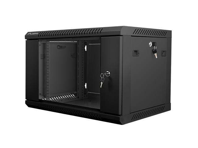 Dulap rack de perete 19", 6U negru, "WF01-6406-10B"
