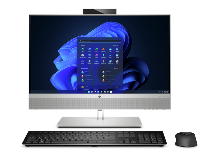 DESKTOP HP, "EliteDesk 800 G8" All-in-one, 24 inch, CPU i5-11500, Intel UHD Graphics 750, memorie 16 GB, SSD 512 GB, tastatura si mouse, Windows 10 Pro, "42T30EA#ABB" (timbru verde 10 lei)