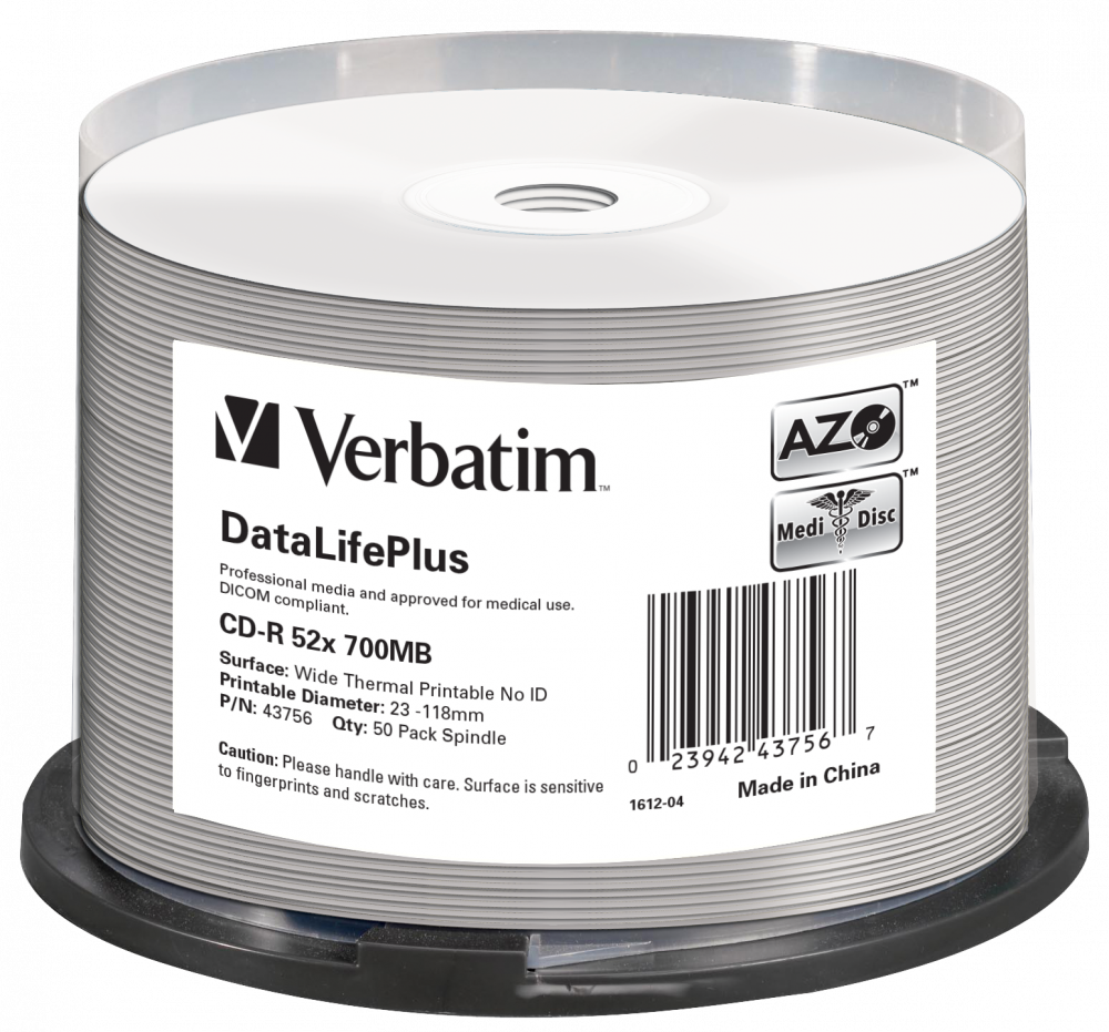 CD-R VERBATIM 700MB, VITEZA 52X, SPINDLE, 50 BUC, "43756"