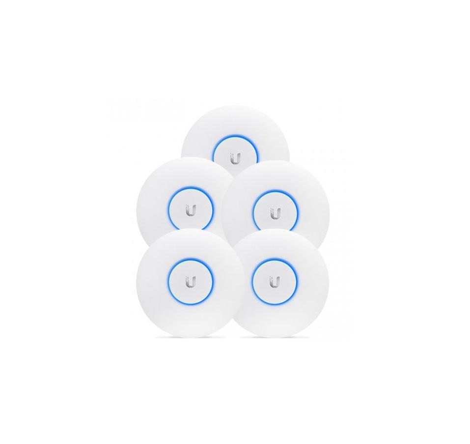 ACCESS Point Ubiquiti wireless interior 1300 Mbps, port 10/100/1000 x 2, antena interna x 2, PoE, 2.4 - 5 GHz, "UAP-AC-PRO-5" (timbru verde 0.8 lei)