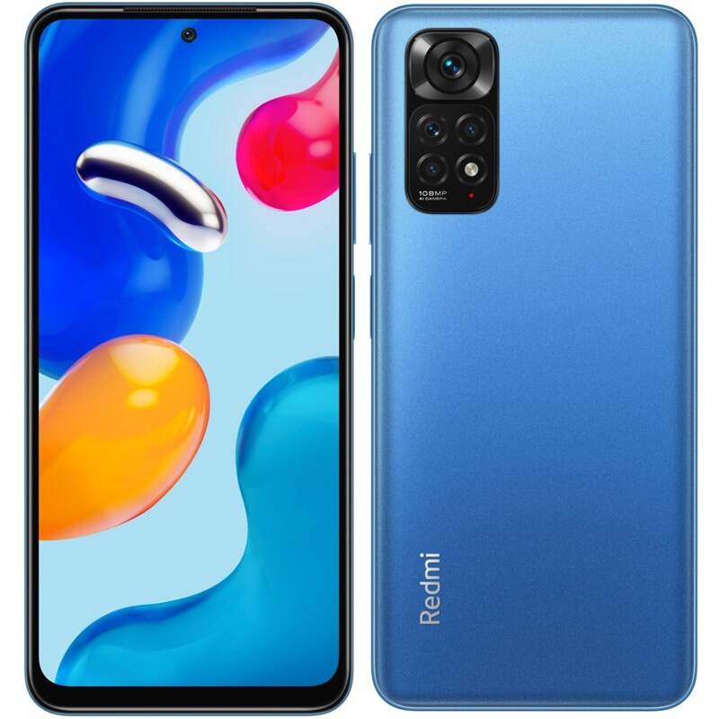 SMARTphone Xiaomi, "REDMI NOTE 11S" ecran 6.43 inch, dual sim, rez. camera 108 Mpix, memorie interna 128 GB, 4G, Android, acumulator 5000 mAh, albastru, "37947" (timbru verde 0.45 lei)