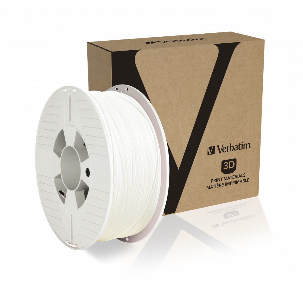 FILAMENT 3D PRINTER VERBATIM PLA, 1.75MM, 1KG, ALB "55315"