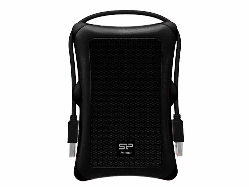 HDD extern portabil Silicon Power Armor A30 1TB Anti-shock, Black, MIL-STD 810F Method 516.5 "SP010TBPHDA30S3A"