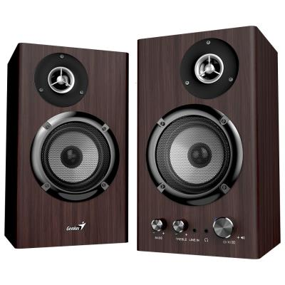 BOXE GENIUS 2.0, bluetooth, RMS: 50W (2 x 25W), bass control, treble control, mufa casti, Line-in 3.5mm, dark brown, "SP-HF1812BT" "31730055401" (timbru verde 4.00 lei)