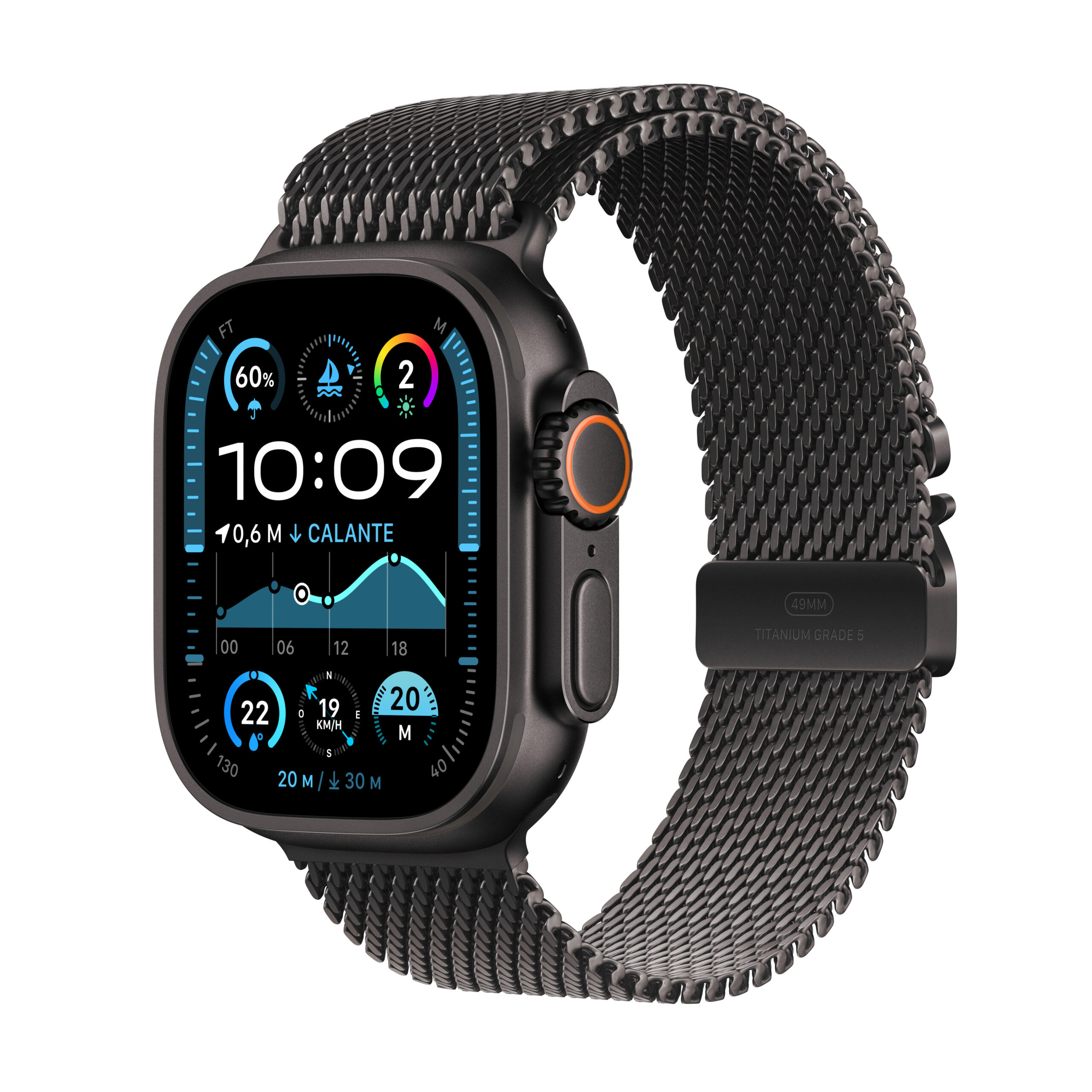 Apple Watch Ultra 2, GPS, Cellular, Carc "MX5U3" (timbru verde 0.18 lei)