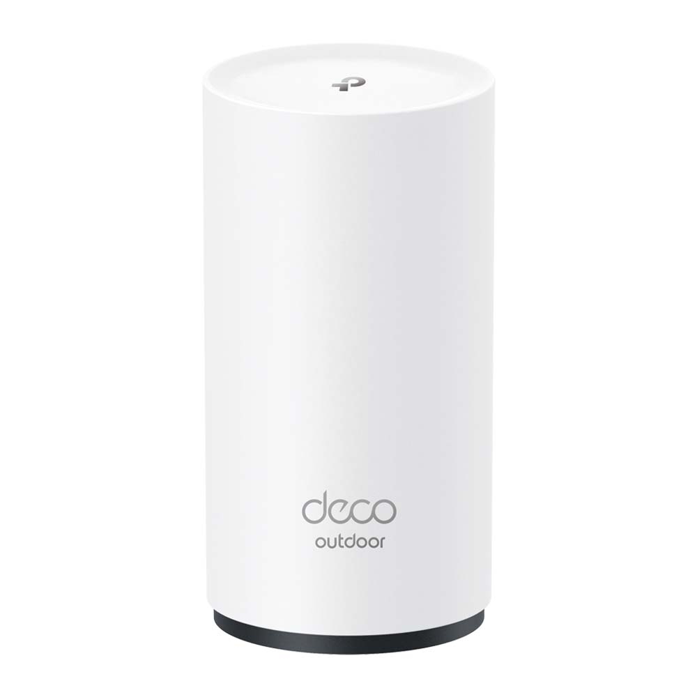 MESH TP-LINK, wireless, router AX3000, pt extr, 3000Mbps, port LAN si WAN Gigabit, 2.4 GHz 5 GHz, antena internax2, suport PoE, standard 802.11ax "Deco X50-Outdoor(1-pack)" (timbru verde 2.00 lei)
