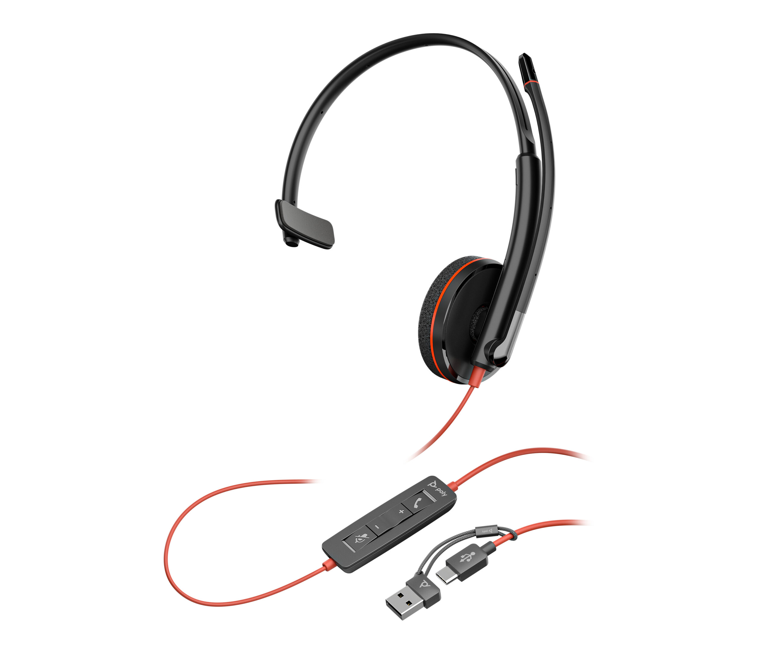 Poly BW 3210 USB-C HS +USB-C/A (Bulk)"8X214A6" - imagine 9