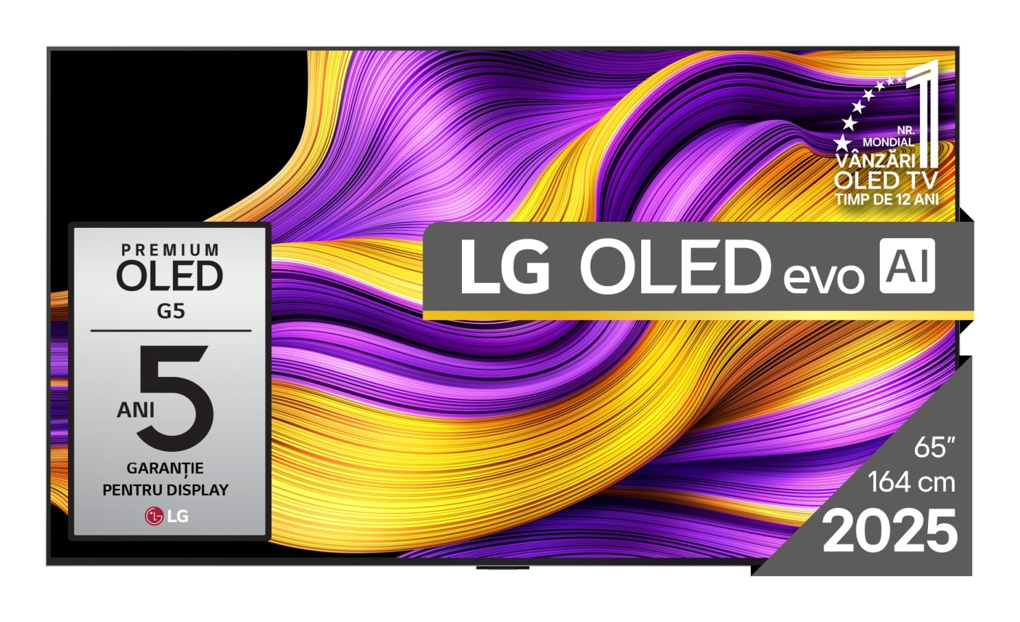 Televizor OLED LG 165 cm (65") OLED65G51LW, Ultra HD 4K, WiFi, CI+ "OLED65G51LW" (timbru verde 15 lei)