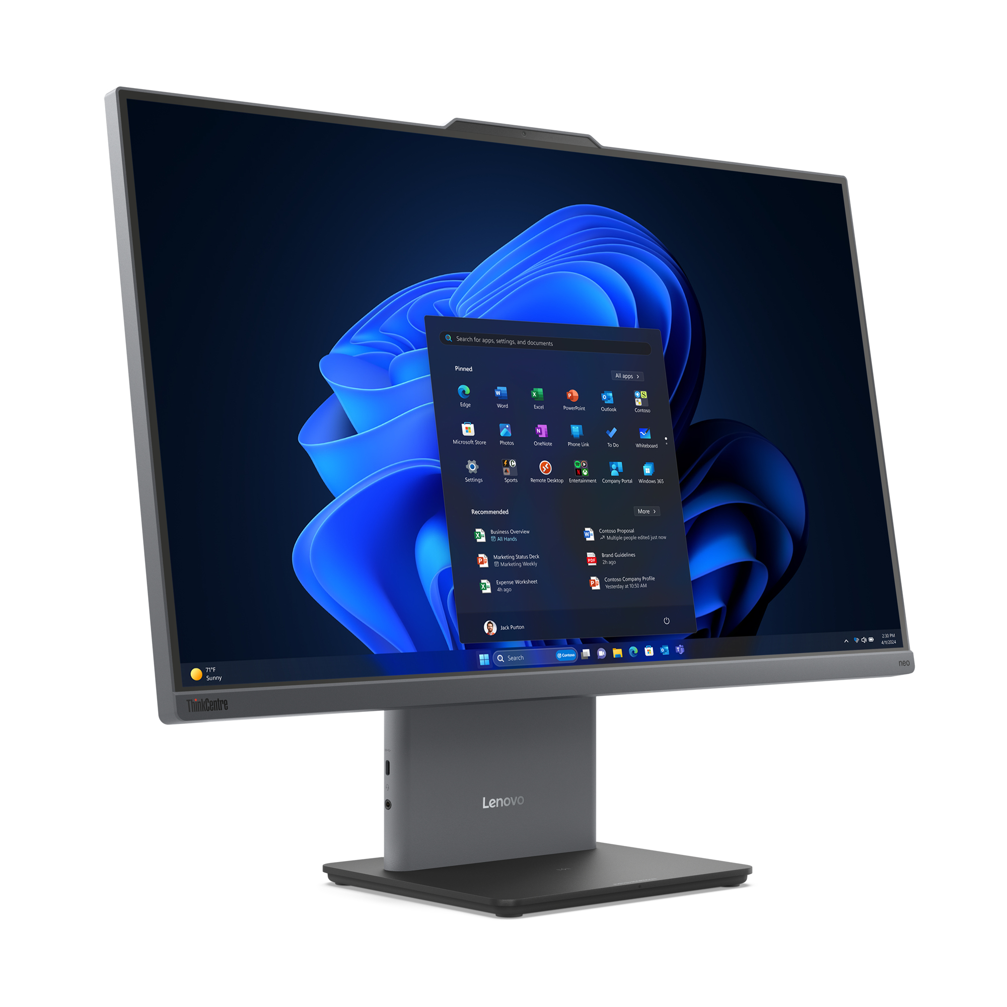 Desktop TC neo 50a 27 Gen 5 I513420H 16G 512G NOOS "12SA0011RI" - imagine 3