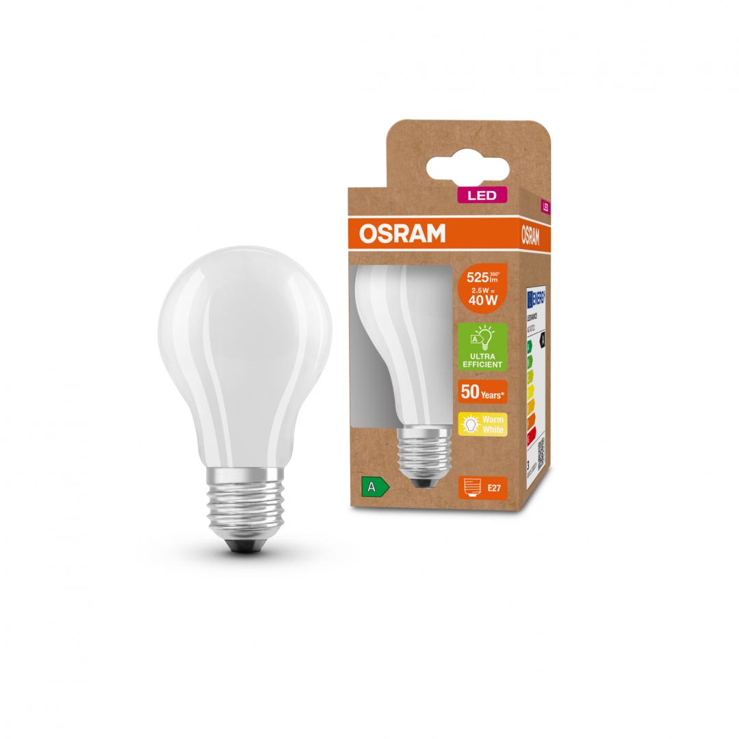 LED CLA40 2,5W/830 230VGLFREAE27FS1OSRAM "000004099854009570" (timbru verde 0.45 lei)