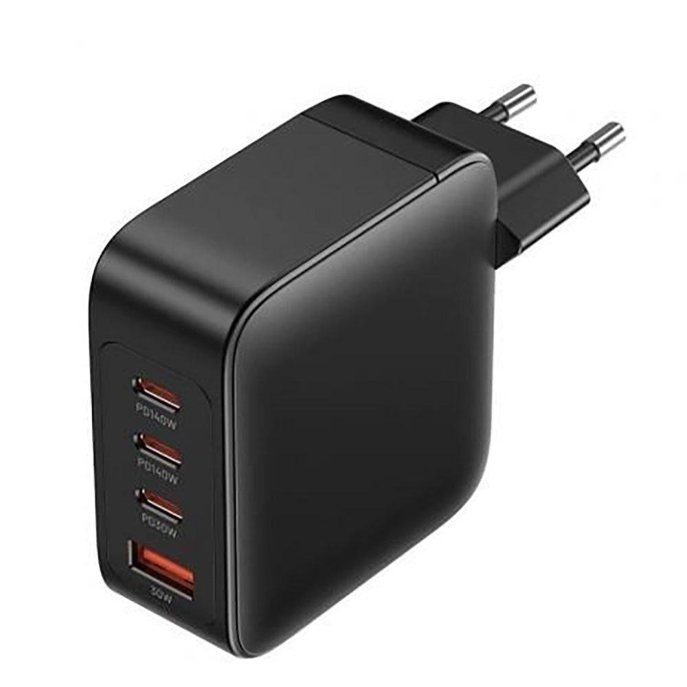 Alimentator retea Vention, 3 x USB-C (140W/140W/30W), 1 x USB-A (18W), GaN, PD, QC, Cablu USB-C 1.5m inclus, negru, "FEIB0-EU" (timbru verde 0.18 lei)