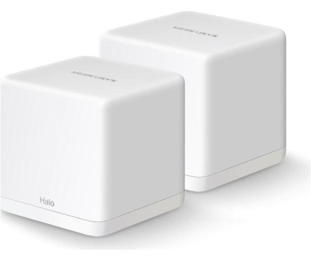 MESH MERCUSYS, wireless, router AC1300, pt interior, 1300 Mbps, port LAN si WAN Gigabit, 2.4 GHz | 5 GHz, antena interna x 2, standard 802.11ac, "Halo H30G(2-pack)"(timbru verde 2.00 lei)