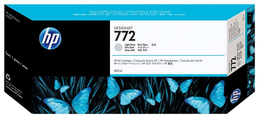 Cartus Cerneala Original HP Light Gray, nr.772, pentru Design Jet HD|Z5200|Z5400, , incl.TV 1.2incl.TV "CN634A"