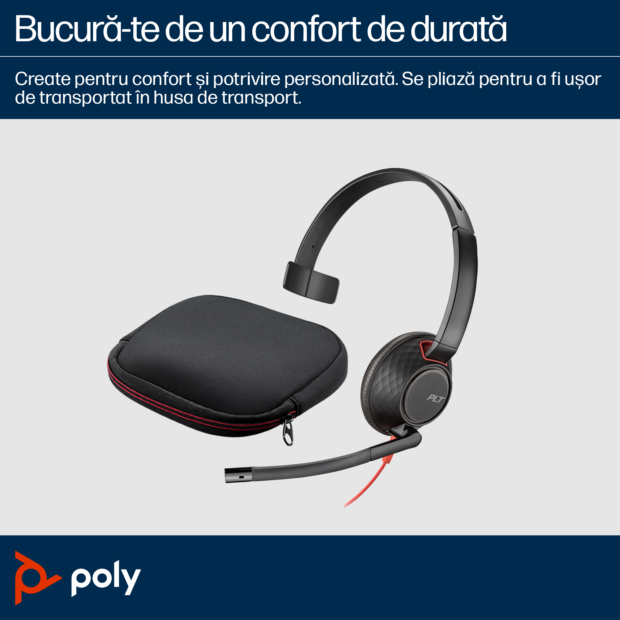 Poly BW 5210 USB-C HS +3.5mmP +USB-C/A"8X230AA" - imagine 4