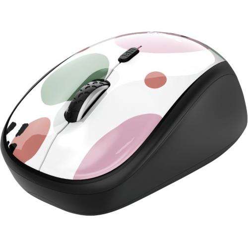 MOUSE Trust YVI WIRELESS MOUSE PINK CIRCLES "24441" (timbru verde 0.18 lei)