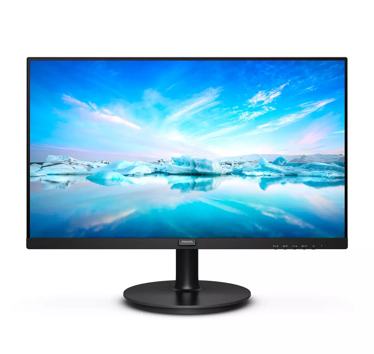 MONITOR PHILIPS 23.8 inch, home, office, VA, Full HD (1920 x 1080), Wide, 250 cd/mp, 4 ms, HDMI, VGA, Boxe "241V8LA/00" (timbru verde 7 lei)