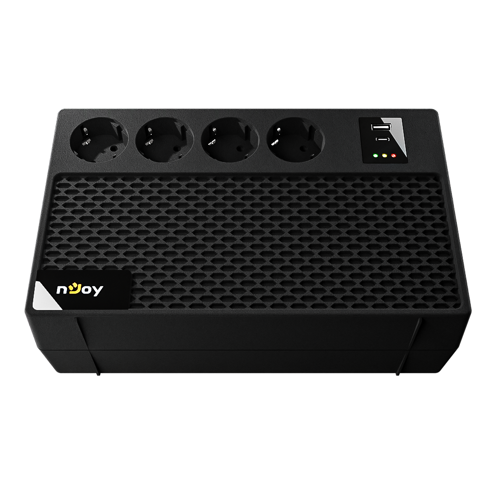 nJoy | UPCSBLS665TRPCG01B | Renton 650 PLUS | UPS |Line interactive | 650 VA | 360 W | Tower | Nr iesiri 4 Schuko, 1 x USB-C, 1 x USB-A | Intrare Schuko "UPCSBLS665TRPCG01B" (timbru verde 11 lei)