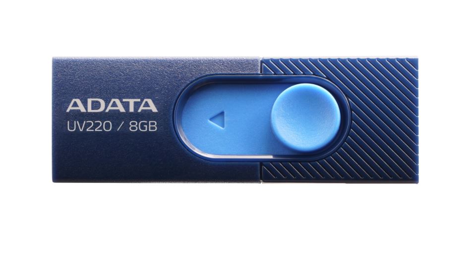 MEMORIE USB 2.0 ADATA 32 GB, retractabila, carcasa plastic,BLUE/NAVY, "AUV220-32G-RBLNV" (timbru verde 0.03 lei)