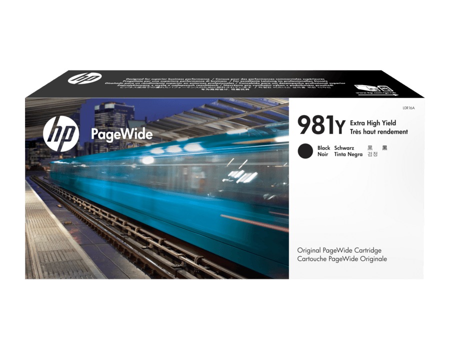 Cartus Cerneala Original HP Black, nr.981Y, pentru PageWide E58650|556|586, 20K, (timbru verde 0.15 lei), "L0R16A"