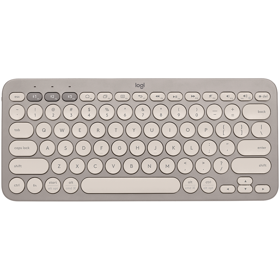 LOGITECH K380 Multi-Device Bluetooth Keyboard - SAND - US INTL - BT - INTNL "920-011165" (timbru verde 0.8 lei)