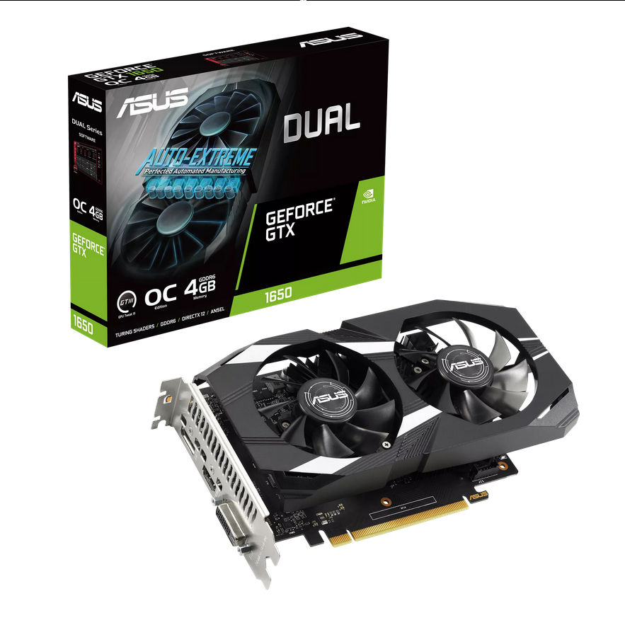 VGA AS DUAL GEFORCE GTX 1650 OC 4GB "DUAL-1650-O4G6P-V2"