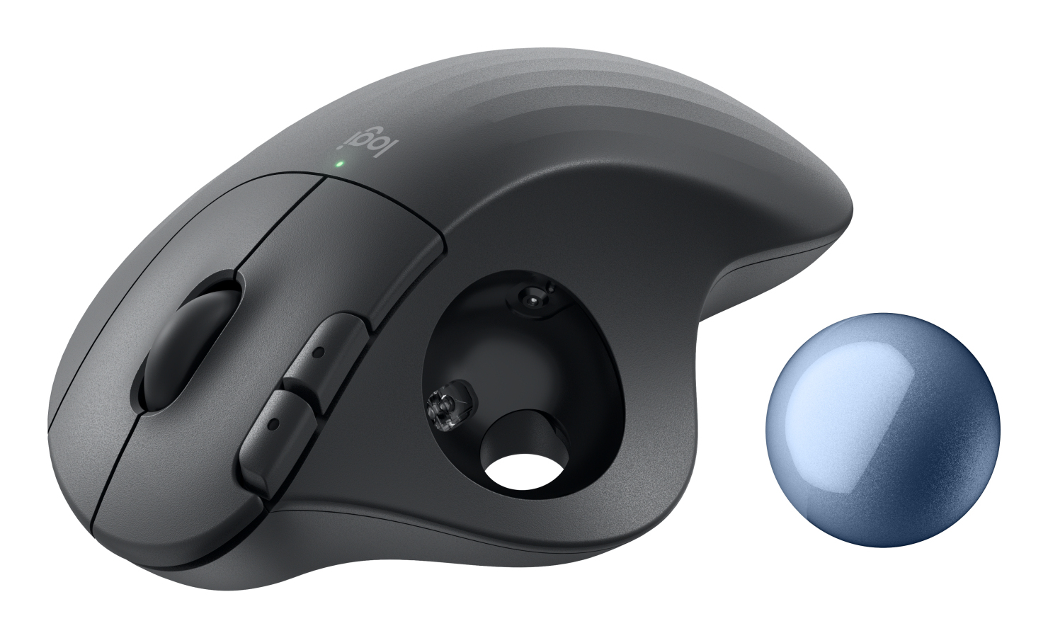LOGITECH ERGO M575S Wireless Trackball - GRAPHITE+BLUE BALL - BT - EMEA28-935"910-007029" (timbru verde 0.18 lei)