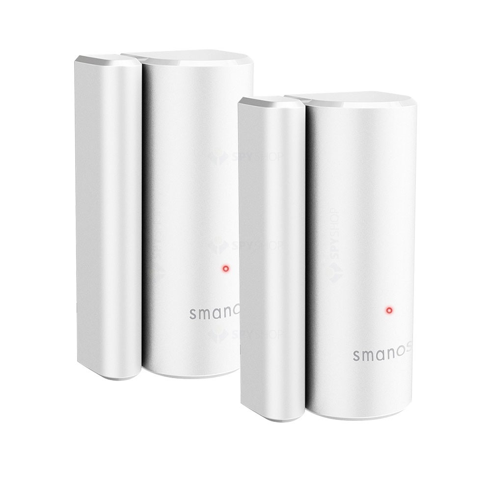 DETECTOR de usa/fereastra wireless SMANOS, 2 bucati, lucreaza impreuna cu unitatea centrala K1 sau K2, "DS-20*2" (timbru verde 0.8 lei)