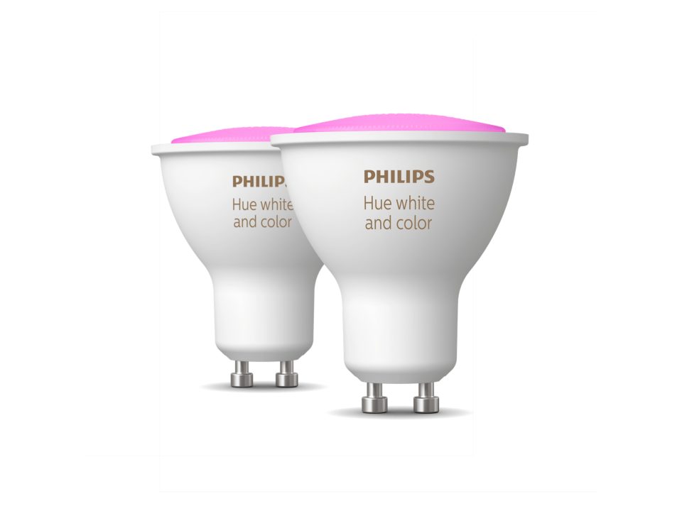 SET 2 SPOTURI incastrate smart LED Philips, soclu GU10, putere 5.7W, forma spot, lumina multicolora, alimentare 220 - 240 V, "000008718699629250" (timbru verde 0.9 lei)