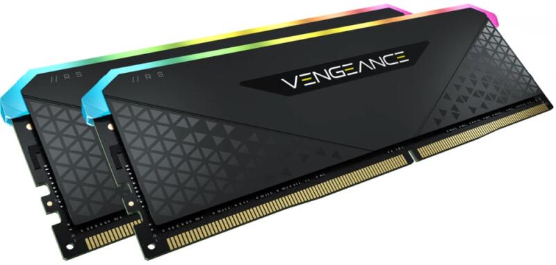 Memorie DDR Corsair DDR4 16 GB, frecventa 3200 MHz, 8 GB x 2 module, radiator, iluminare RGB, "CMG16GX4M2E3200C16"