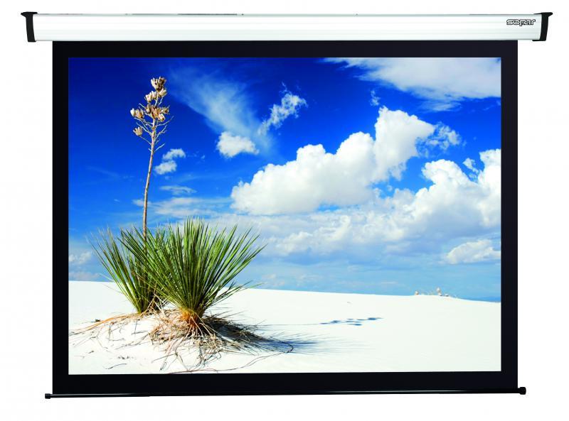 ECRAN proiectie SOPAR, electric, format 1 : 1, fixare perete | tavan, 180 x 180 cm, "SP4180"