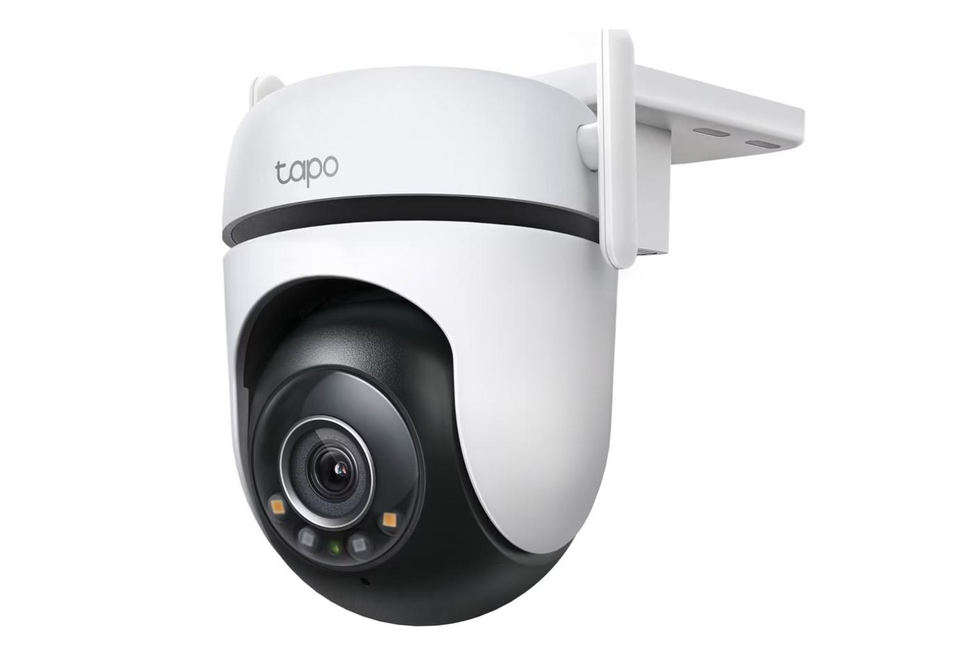 CAMERA IP Exterior TP-LINK, 2K QHD 2560x1440, rotatie pana la 360 grade, IP66, dist. IR 30 m, lentila fixa 4 mm,4 Mpx, RJ-45+wireless, mic, plastic, slot SD card, "Tapo C520WS" (timbru verde 0.8 lei)