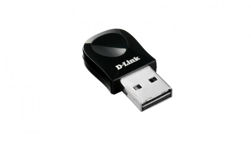 ADAPTOR RETEA D-LINK nano, extern wireless 2.4 GHz, USB 2.0, port, 150 Mbps, antena interna x 1, "DWA-131" (timbru verde 0.18 lei)