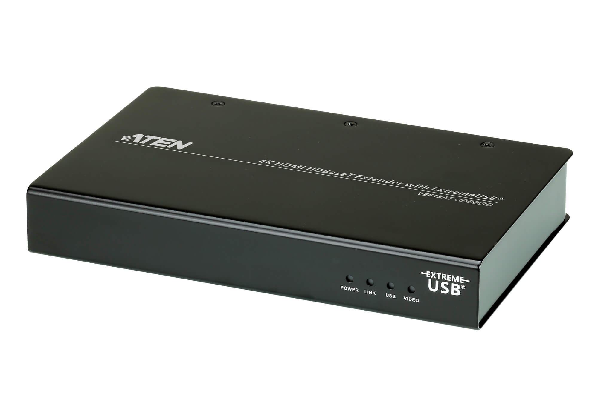 Extender video ATEN, extender, HDMI (M) | USB Type-B la HDMI (M) | USB 2.0 x 3, 4K DCI (4096x2160) la 60Hz, "VE813A-AT-G" (timbru verde 0.18 lei)