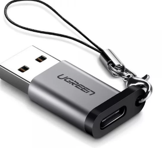 ADAPTOR Ugreen, "US276", USB Type-C(M) la USB2.0(T), incarcare max 3A, gri "50533" (timbru verde 0.08 lei) - 6957303855339