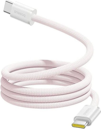 CABLU alimentare si date Baseus Dynamic 4 Pro, Fast Charging Data Cable pt. smartphone, USB Type-C la USB Type-C 100W, 1m, braided, roz "P10385200411-00" (timbru verde 0.08 lei) - 6932172691394