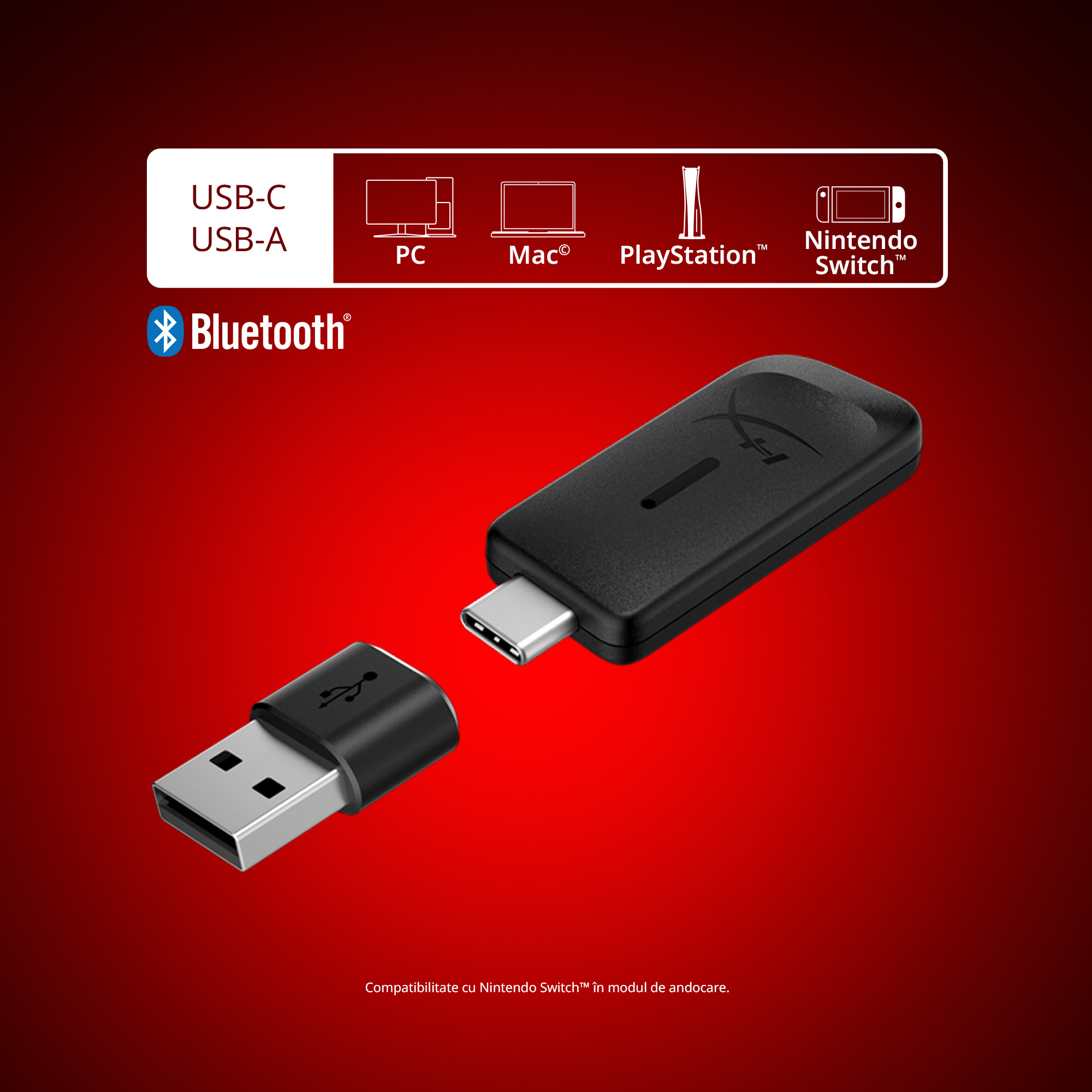 HyperX Cloud Flight 2 WL BK GAM HS"B5VC4AA" - imagine 4