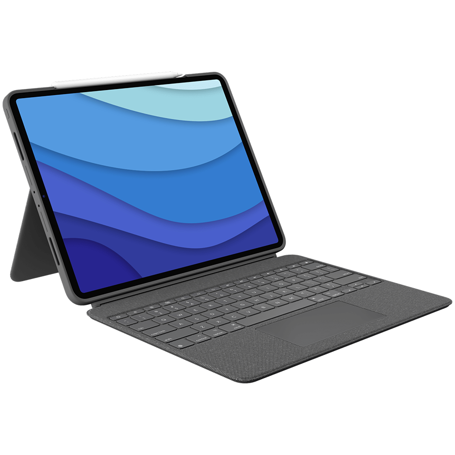 LOGITECH Combo Touch for iPad Pro 12.9-inch (5th generation) - GREY - US "920-010257" (timbru verde 0.8 lei)