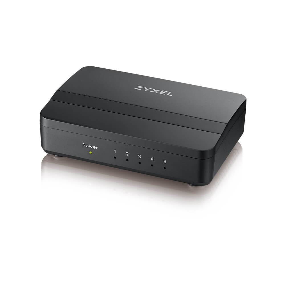 SWITCH ZYXEL, GS-105SV2, porturi Gigabit x 5, managed, carcasa plastic, "GS-105SV2-EU0101F" (timbru verde 2 lei)