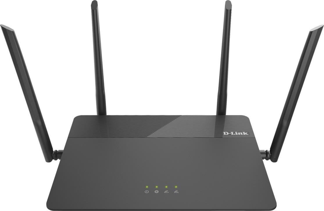 ROUTER D-LINK wireless 1900Mbps, 4 porturi Gigabit, 4 antene externe, Dual Band AC1900 (1300/600Mbps), AC SmartBeam, MU-MIMO, black "DIR-878"/45505675 (timbru verde 0.8 lei)