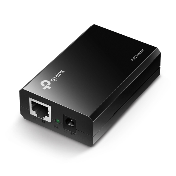 INJECTOR PoE TP-LINK 2 porturi Gigabit, compatibil IEEE 802.3af, alimentare 5V/12V, carcasa plastic, "PoE150S" (timbru verde 2 lei)