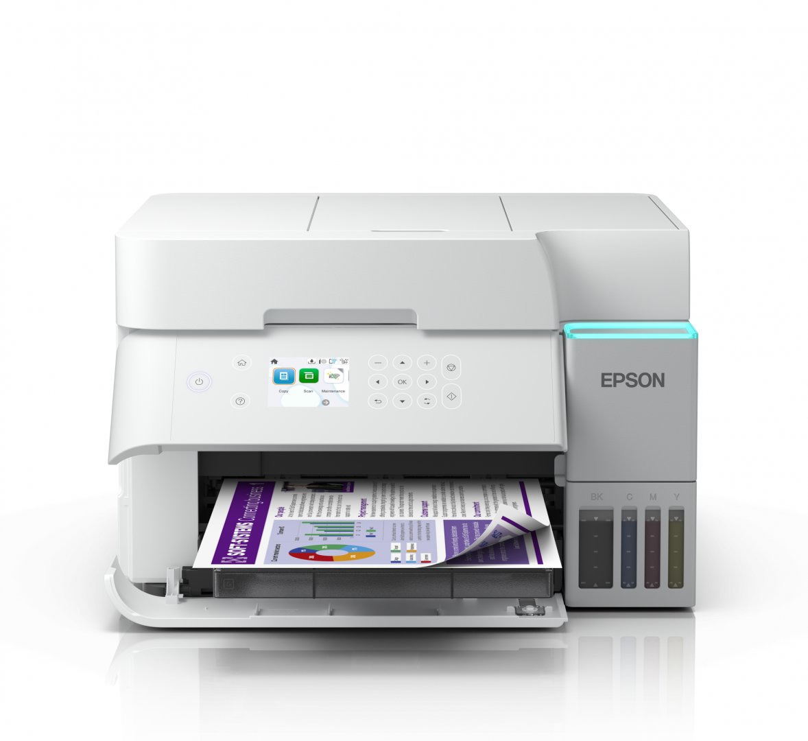 Multifunctional Inkjet CISS Color Epson L6376, A4, Functii: Impr.|Scan.|Cop., Viteza de Printare Monocrom: 35ppm, Viteza de printare color: 23ppm, Conectivitate:USB|WIFI|RET, Duplex:Da, ADF:DADF "C11CL43404"