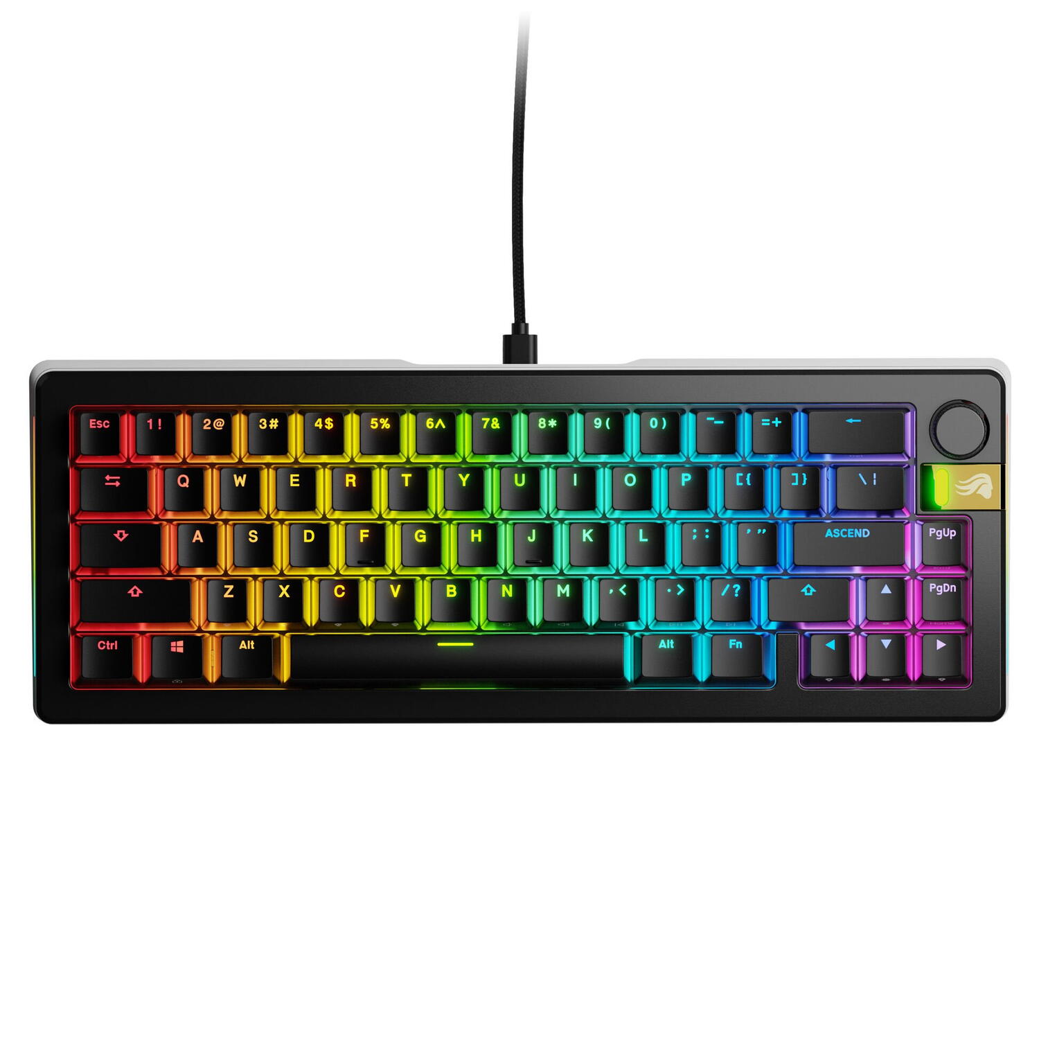 Glorious Tastatura mecanica GMMK 3 PRO HE 65% Prebuilt, USB-C, Fox HE Switches, US layout, 66 taste, Negru "GLO-KB-GMMK3-PRO-65-PB-HE-W-BLK-US" (timbru verde 0.8 lei)