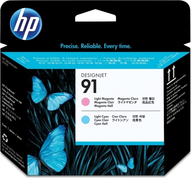 Cap Printare Original HP Light Magenta/Light Cyan, nr.91, pentru DesignJet Z6100, , (timbru verde 0.15 lei), "C9462A"
