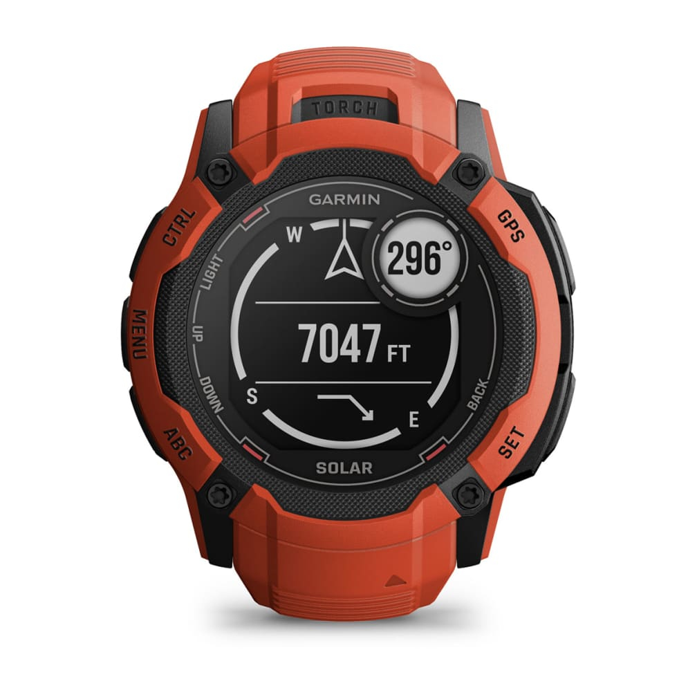Smartwatch Instinct 2X Solar 2.79cm (1.1") MIP, 50mm, Digital, 176x176px, Touchscreen Graphite GPS (satellite), Rosu"010-02805-01" - imagine 10