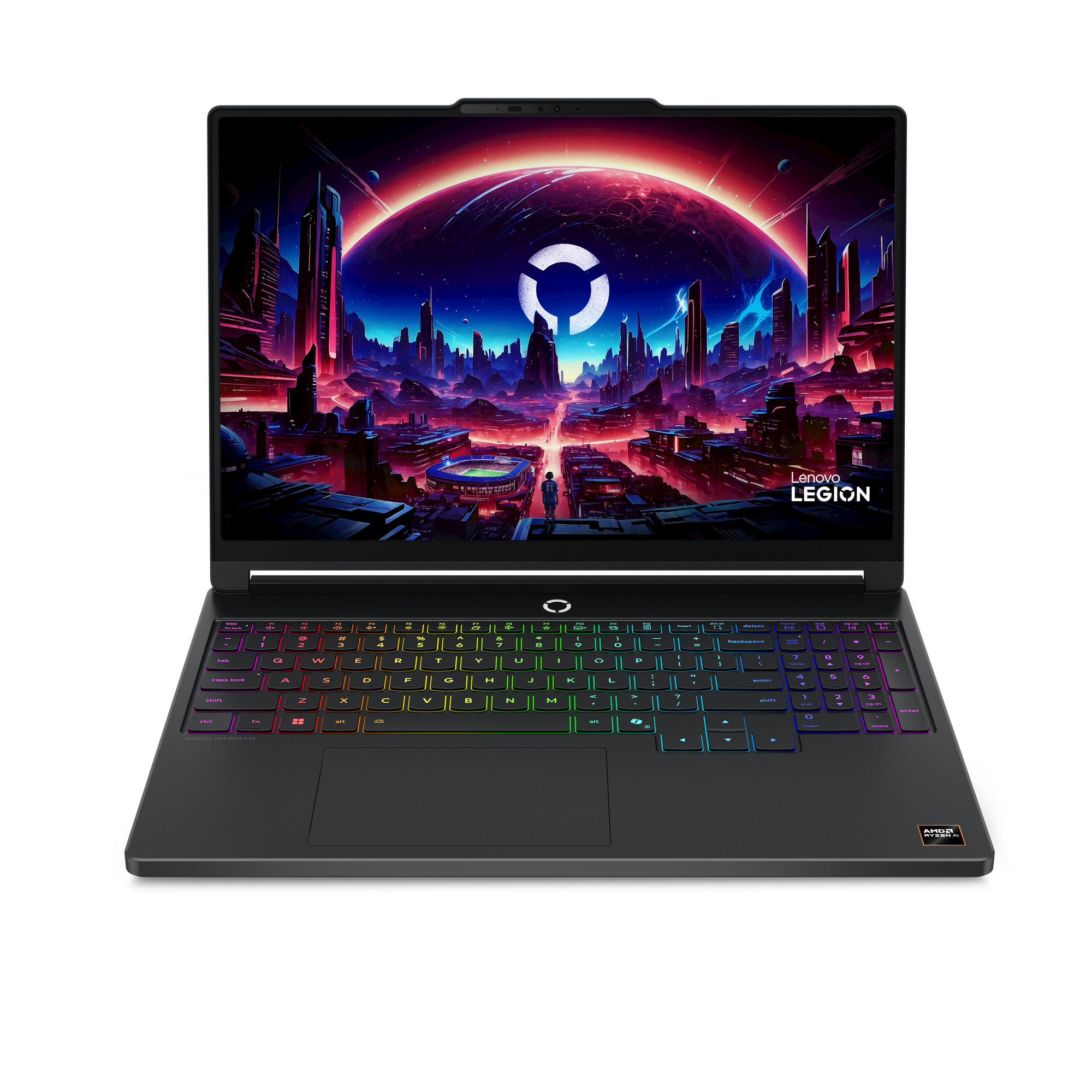 Gaming 15.3 Legion 5 15AGP11, WQXGA OLED 165Hz, Procesor AMD RyzenTM AI 7 450, 32GB DDR5, 1TB SSD, GeForce RTX 5060 8GB, No OS, Eclipse Black, 3Yr "83Q6002BRM" (timbru verde 3.5 lei)