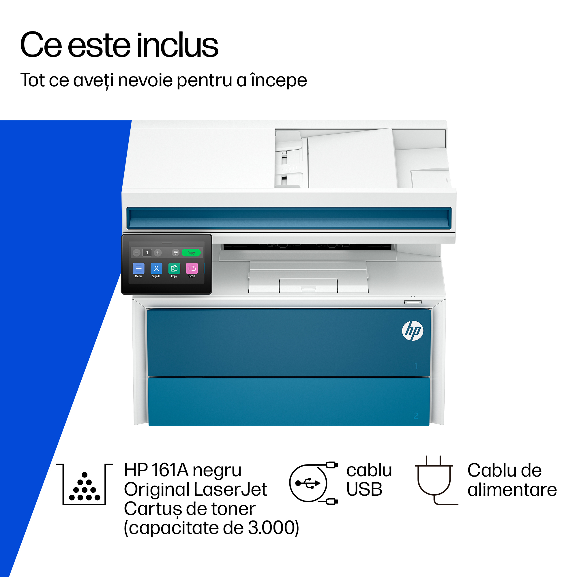 Multifunctional Laser Mono HP  MFP 4113dw, A4, Functii: Impr.|Scan.|Cop., Viteza de Printare Monocrom: 47ppm, Viteza de printare color: , Conectivitate:USB|Retea|WiFi, Duplex:Da, ADF:DADF(incl.TV 11lei) "8X3F6A" - imagine 6