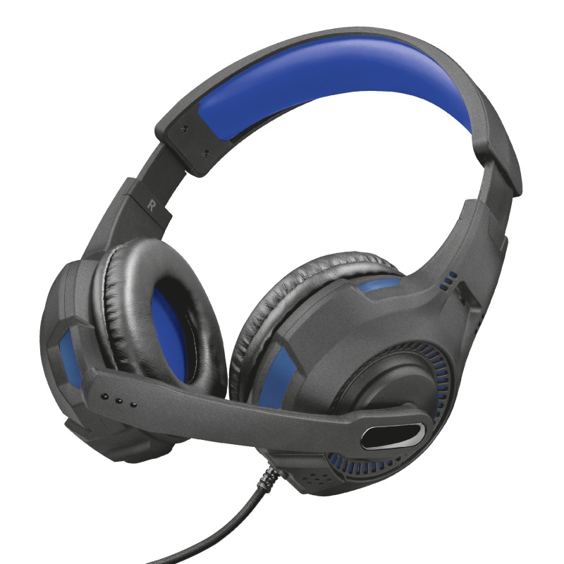 CASTI Trust, "GXT 307B Ravu", cu fir, gaming, utilizare multimedia, smartphone, microfon pe brat, conectare prin Jack 3.5 mm, negru, "TR-23250", (timbru verde 0.8 lei)