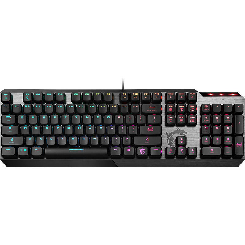 MSI VIGOR GK50 LOW PROFILE GAMING KEYBOARD USB 2.0 "VIGOR GK50 LOW PROFILE US" (timbru verde 0.8 lei)