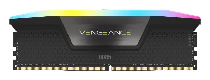 Corsair Memorie DDR5, 8GB, 5200MHz, C40, 1.25V, Intel XMP, Negru, RGB, Vengeance "CMH8GX5M1B5200C40"
